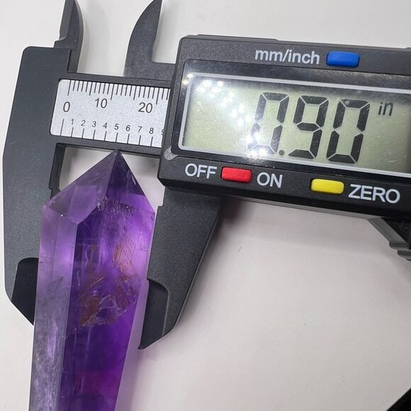 Amethyst Crystal Scepter Meditation Wand  with Unique Fingerprint Inclusions (4) - Picture 10 of 16